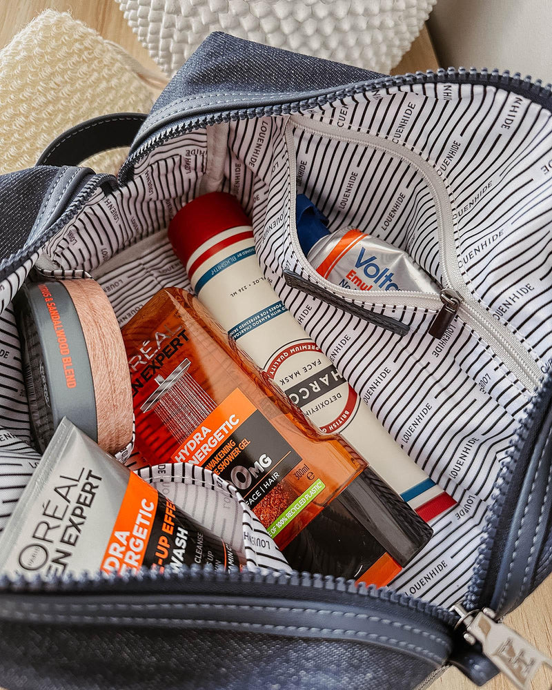 Levi Mens Toiletry Bag - Denim