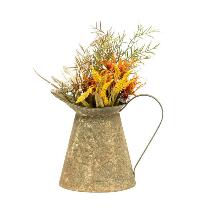 Vintage Style Metal Pressed Jug
