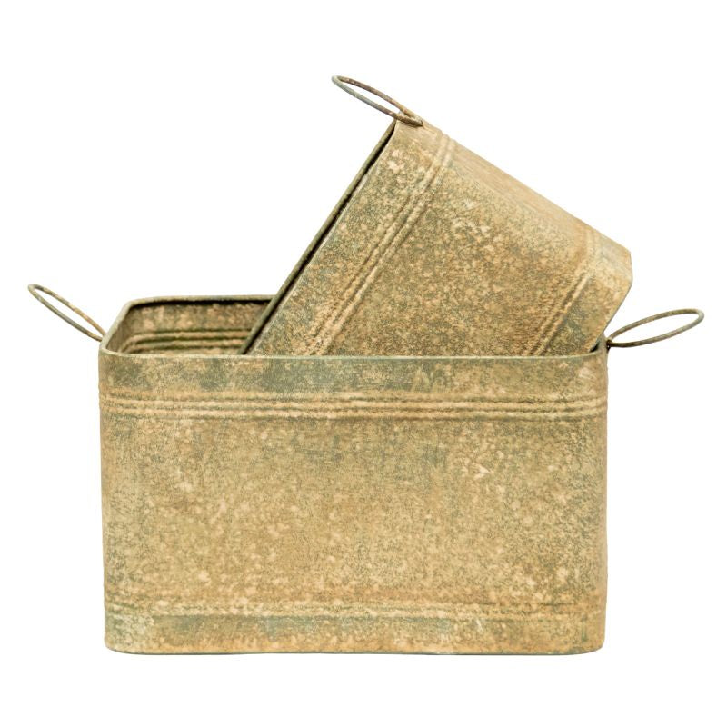 Vintage Style Storage Bin - Small