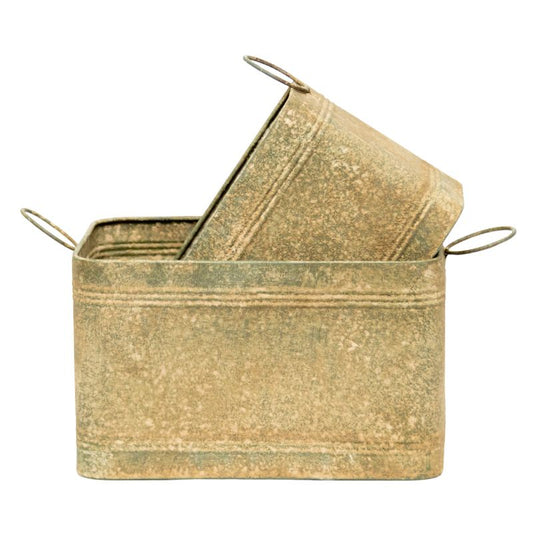 Vintage Style Storage Bin - Small