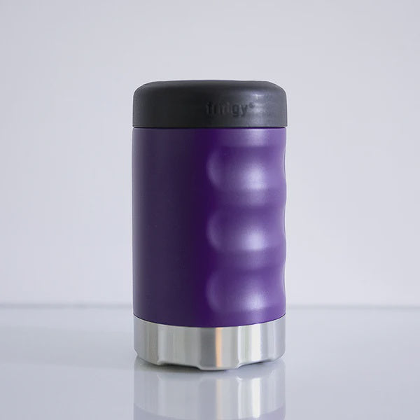 Fridgy 375ml Can Cooler Grip Range - Purple Army