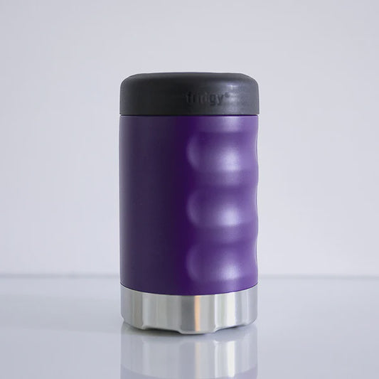 Fridgy 375ml Can Cooler Grip Range - Purple Army