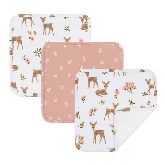 3pk Wash Cloths - Sophia's Garden