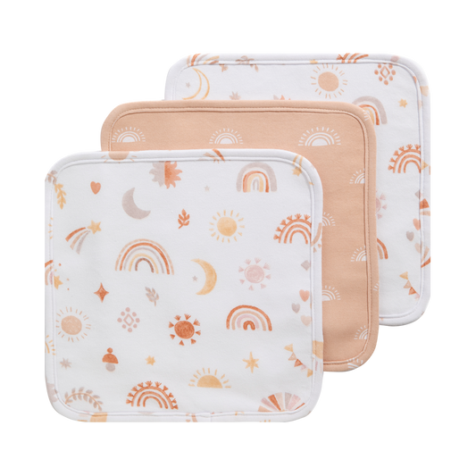 Bohemian Bliss - 3 Pack Organic Wash Cloths