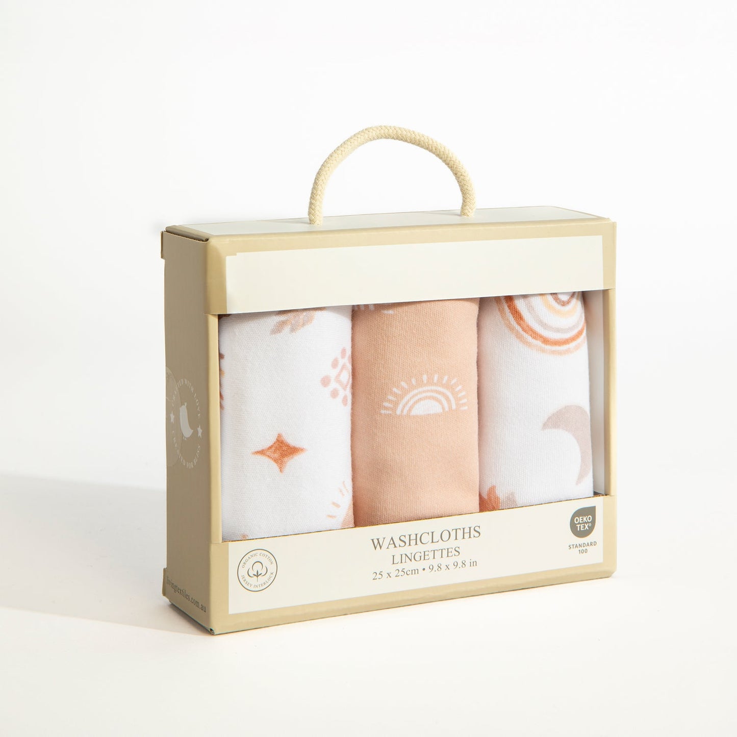 Bohemian Bliss - 3 Pack Organic Wash Cloths