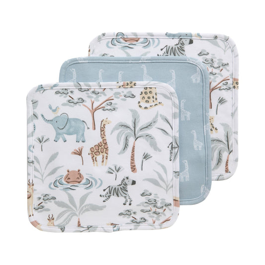Wild Safari - 3 Pack Organic Wash Cloths