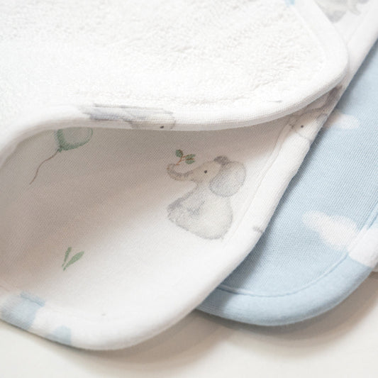 Elephant Playtime - 3 Pack Organic Wash Cloths