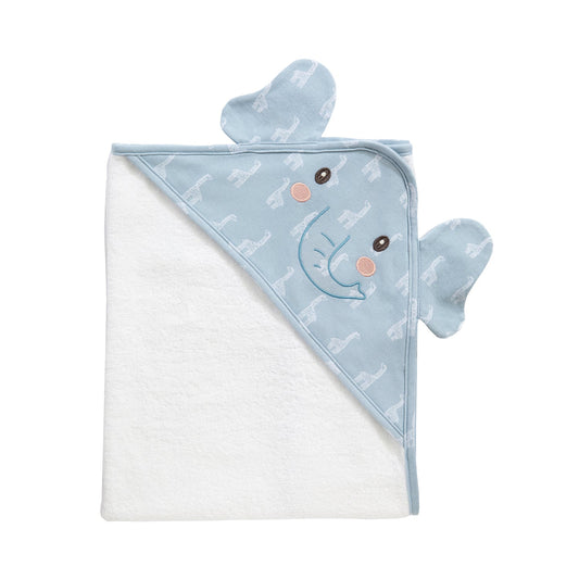 Wild Safari/Elephant - Organic Hooded Towel
