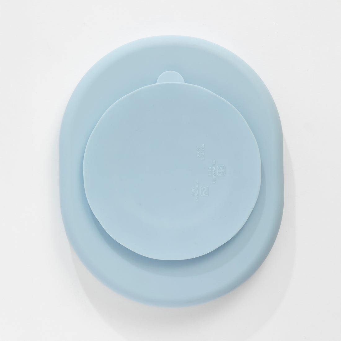 Silicone Feeding Set- Dusty Blue