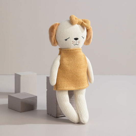 Knitted Animal Toy- Paula the Puppy