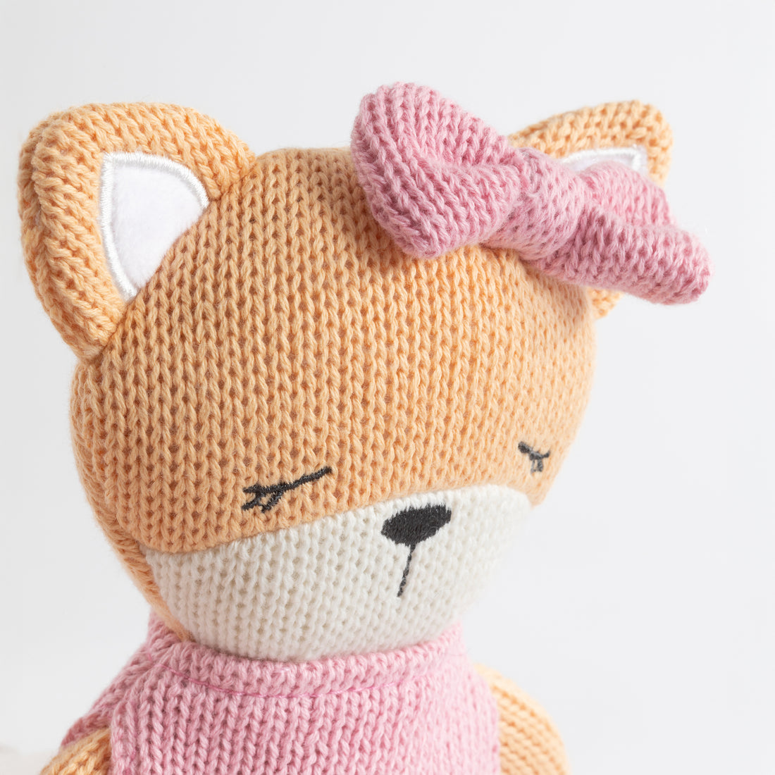 Knitted Animal Toy- Frankie the Fox