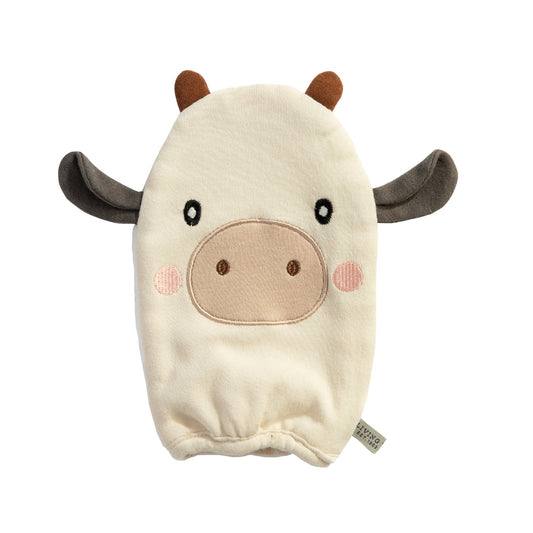 Tractor Ride/Cow - Organic Bath Mitt