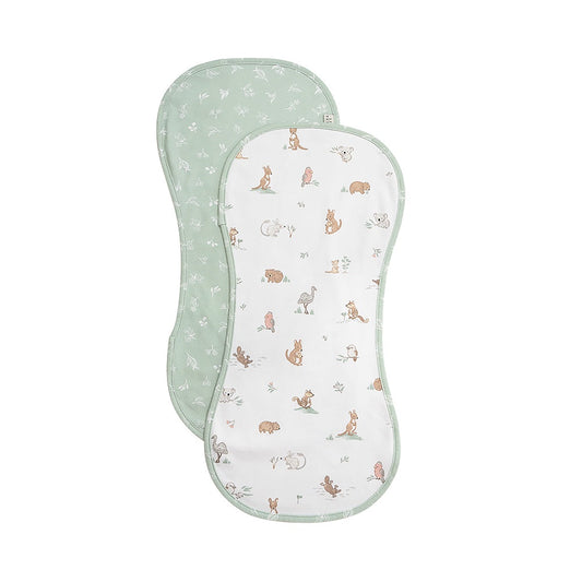Australiana - 2 Pack Organic Burp Cloths