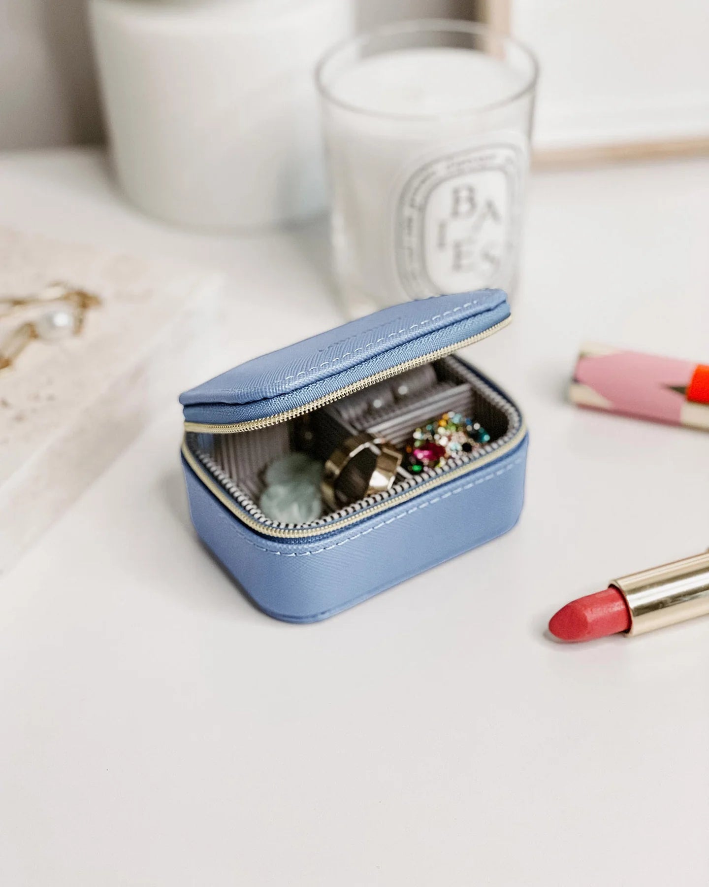 Suzie Jewellery Box - Cloudy Blue