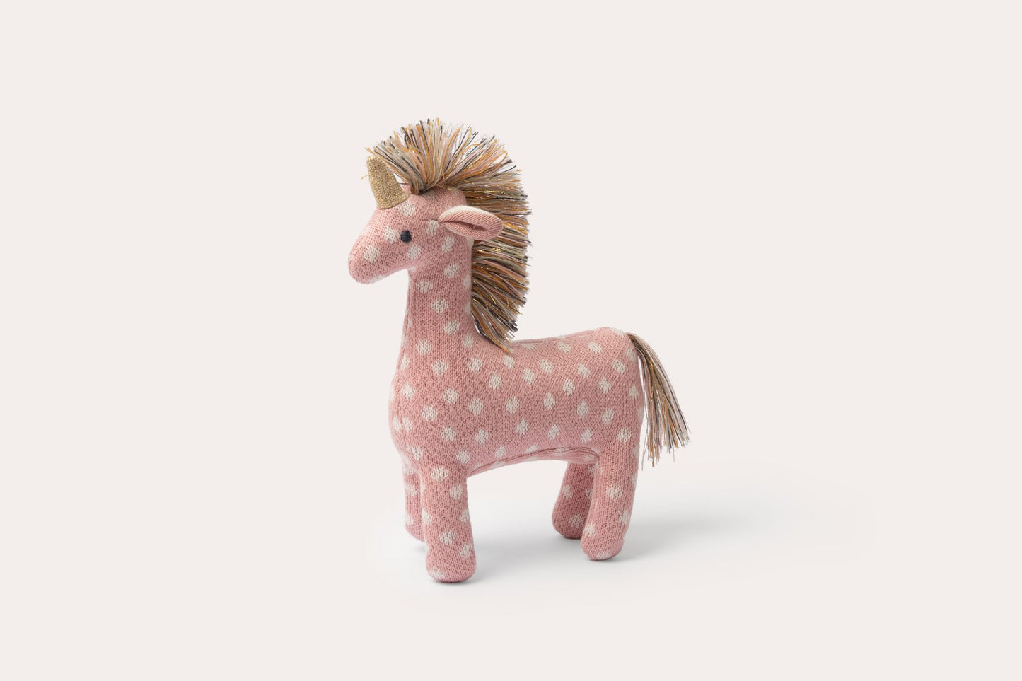 Unicorn Knit Toy - Pink