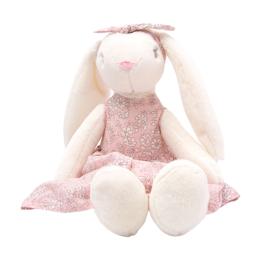 Lily the Rabbit Doll - Pink dress