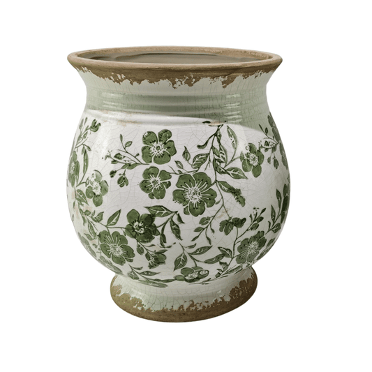 Green Leaf Bulb Shape Vase