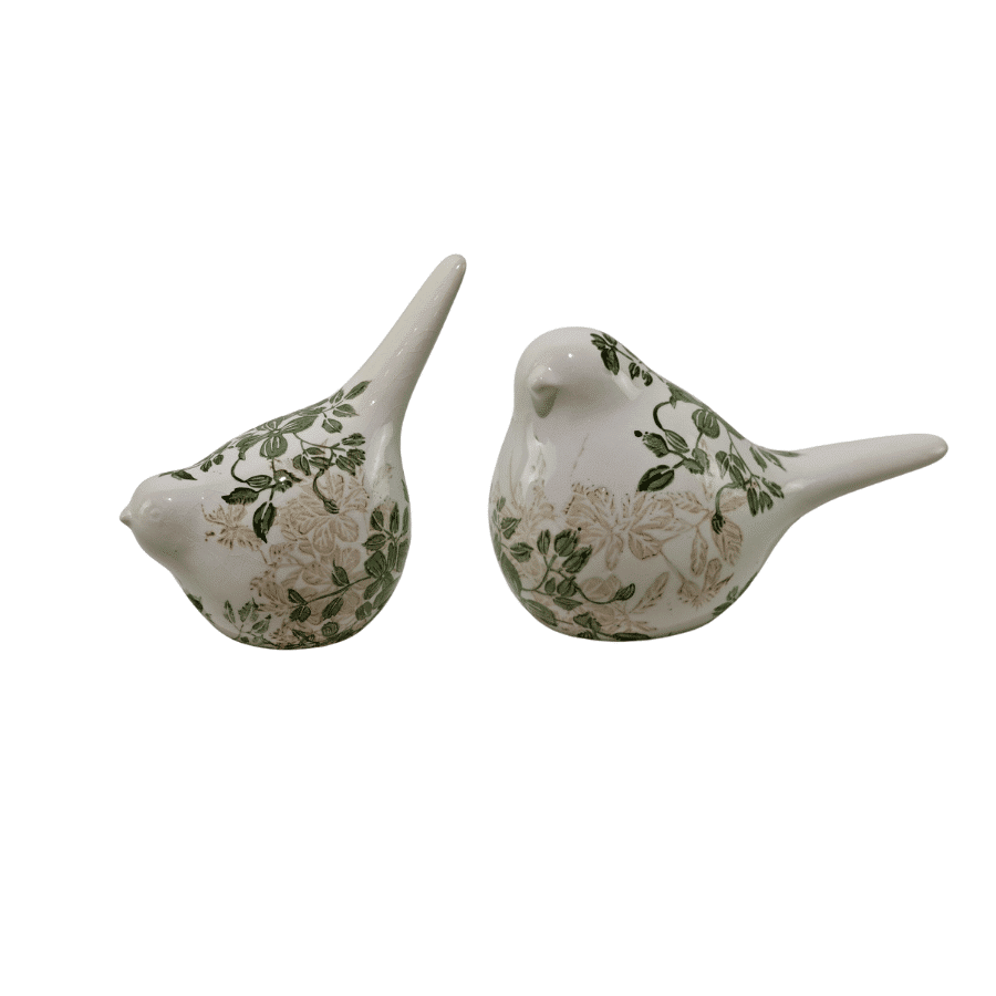 Green Leaf Birds Set 2