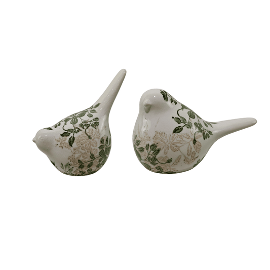 Green Leaf Birds Set 2
