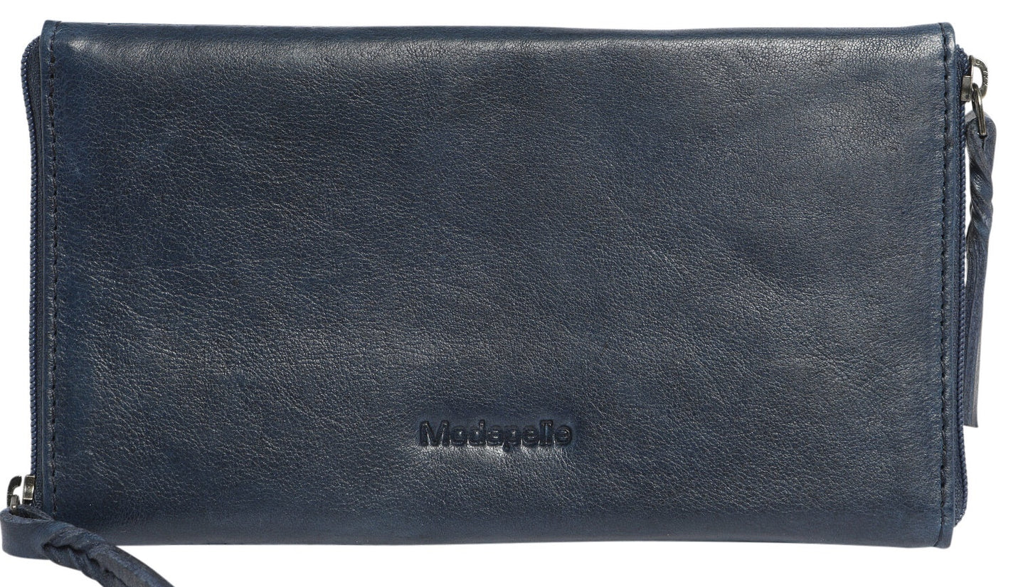 Leather Optical/Phone Case - Navy