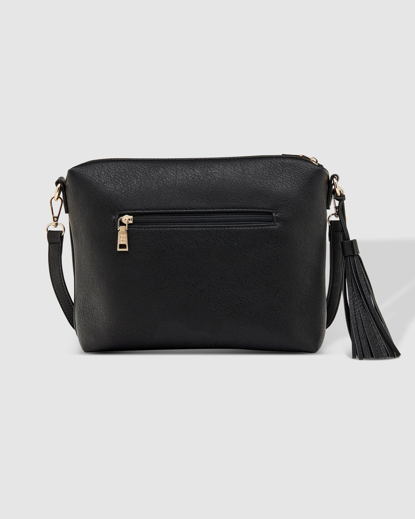 Daisy Stripe Crossbody Bag - Black