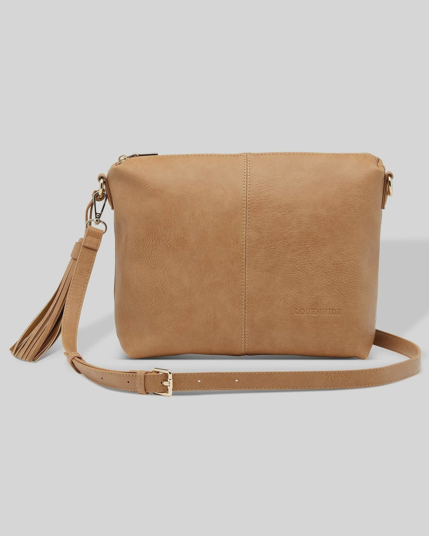 Kasey Stripe Crossbody Bag Camel