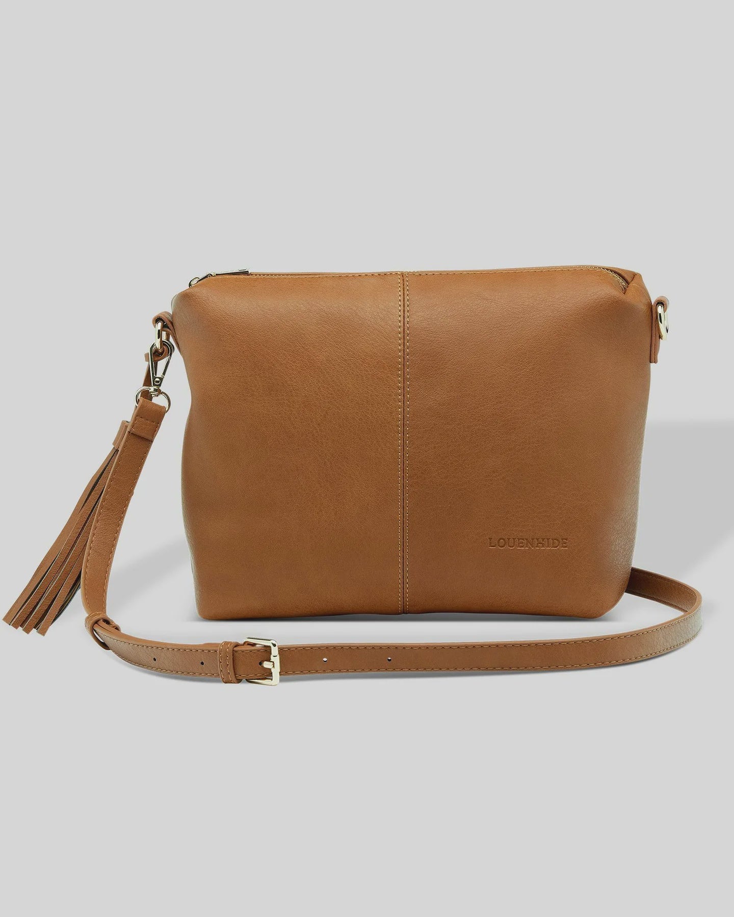 Kasey Stripe Crossbody Bag Tan