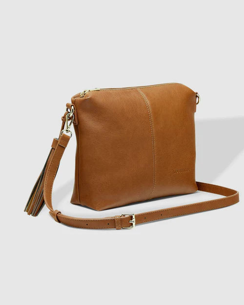 Kasey Stripe Crossbody Bag Tan