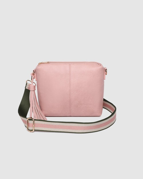 Kasey Stripe Crossbody Bag - Blush Pink