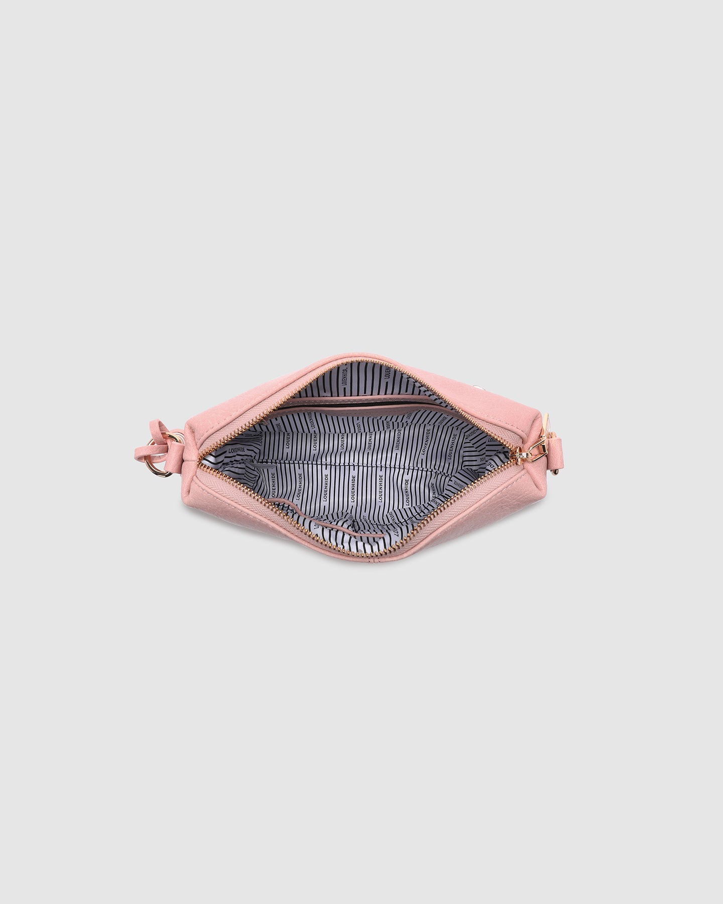 Kasey Stripe Crossbody Bag - Blush Pink