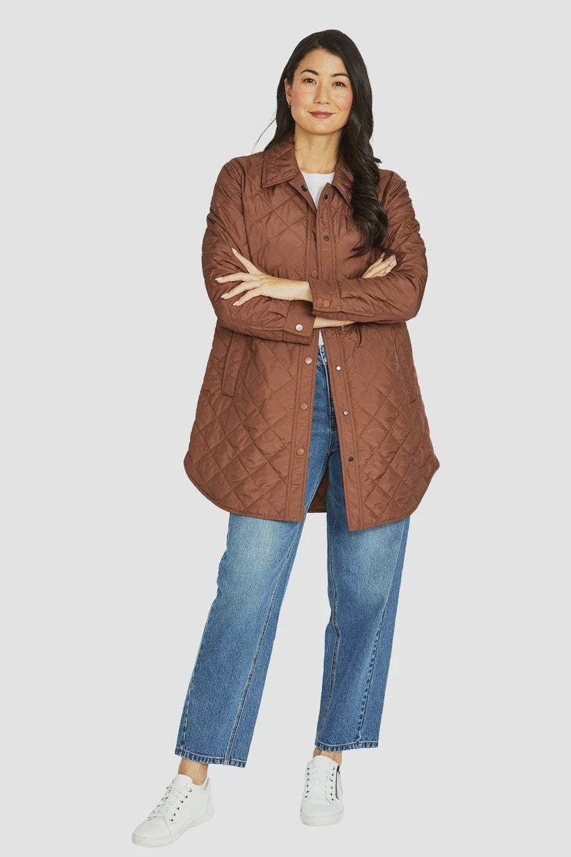 Long Puffer Jacket - Spice