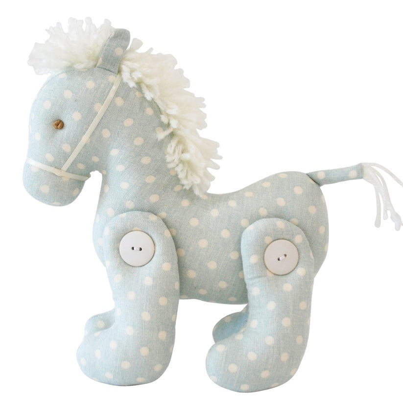 Jointed Pony 22cm Duck Egg Blue Spot