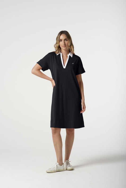 Polo Dress - Navy