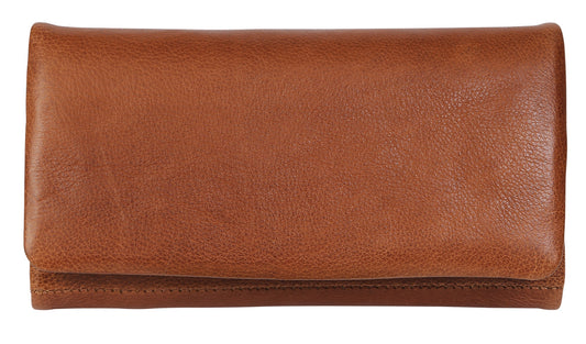 Ladies Leather Wallet - Tan