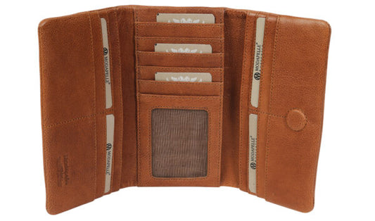 Ladies Leather Wallet - Tan