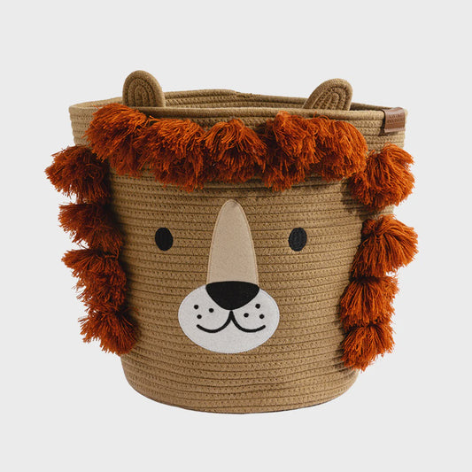 Character Cotton Rope Hamper - Lion