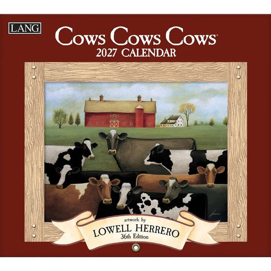 2027 Lang Cows Cows Cows Calendar