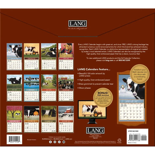 2027 Lang Cows Cows Cows Calendar