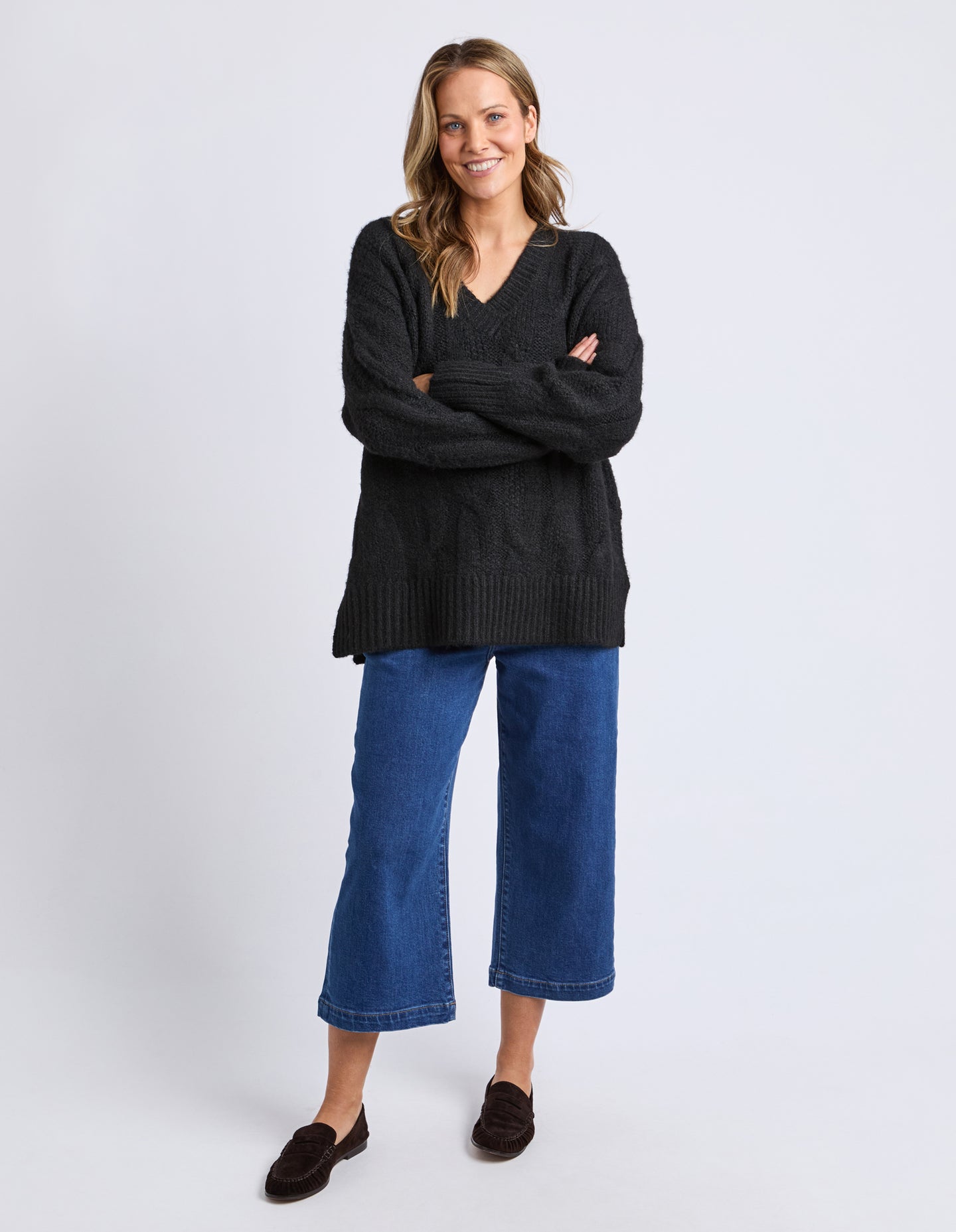 Tallulah Cable Knit Black