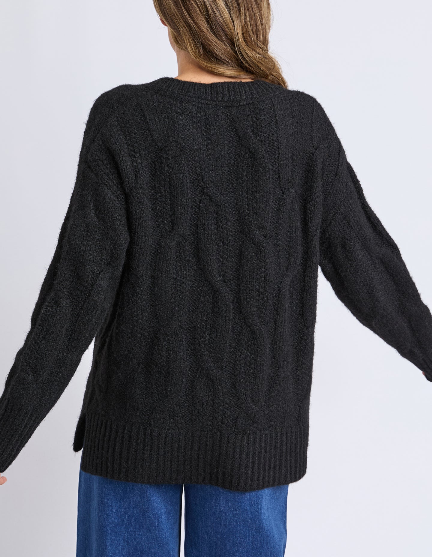 Tallulah Cable Knit Black
