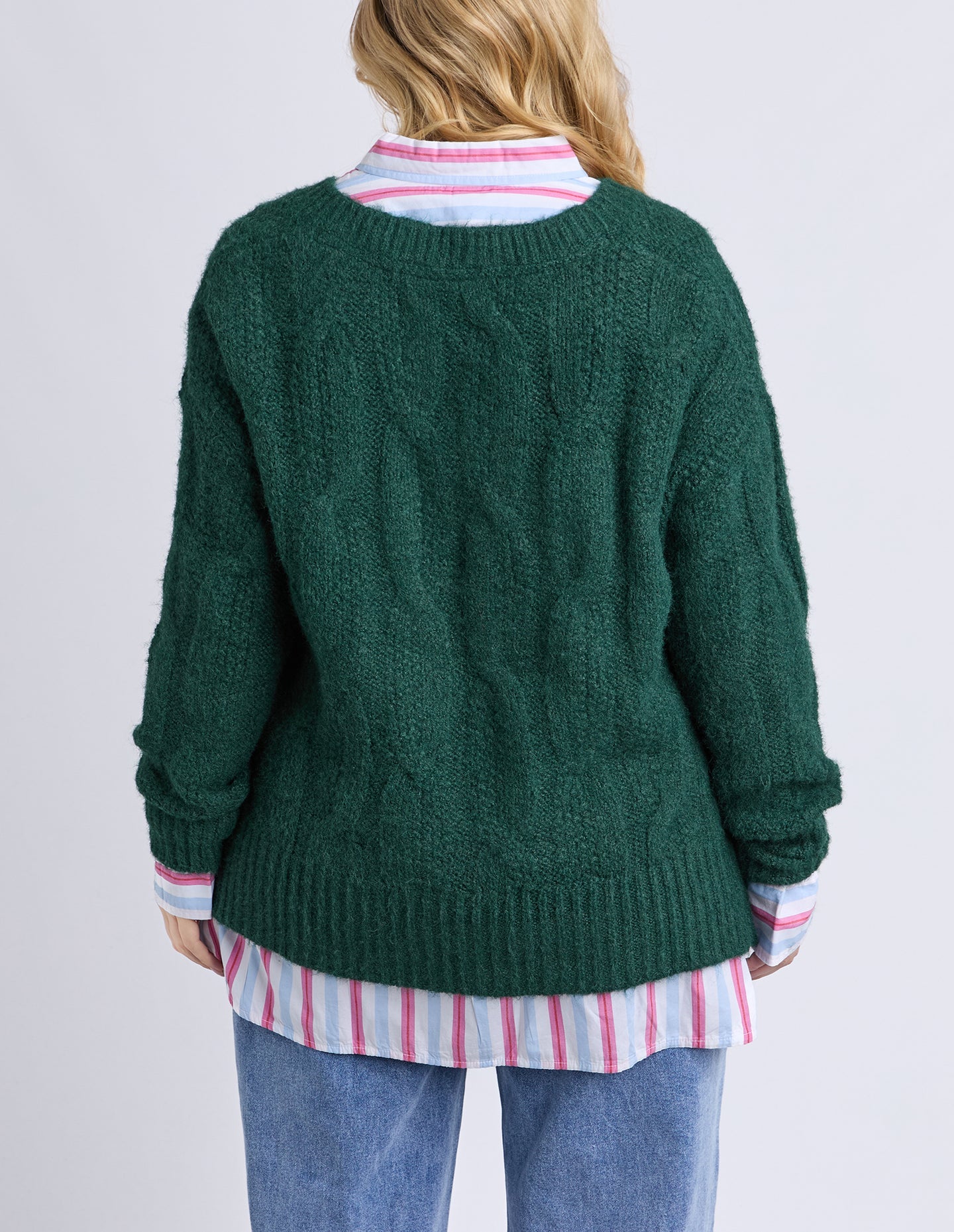 Tallulah Cable Knit Dark Green