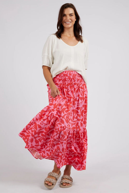 Sunset Hour Skirt Strawberry