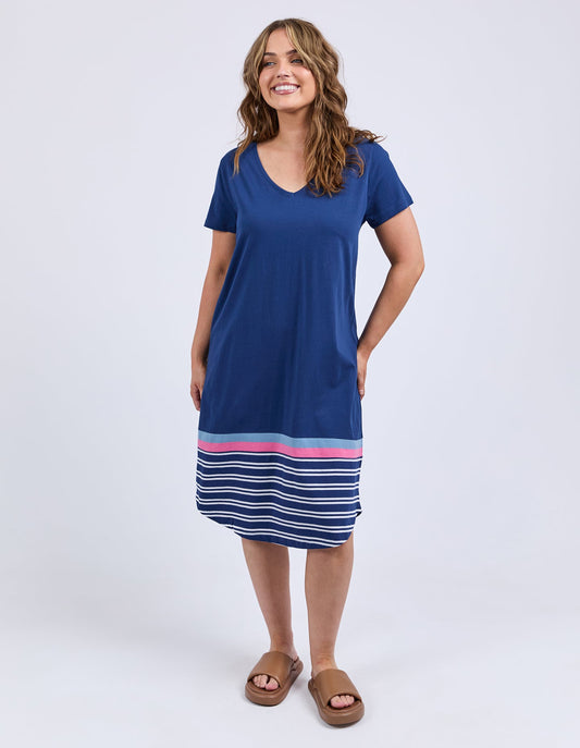 Sylvia Tee Dress Blue Depths