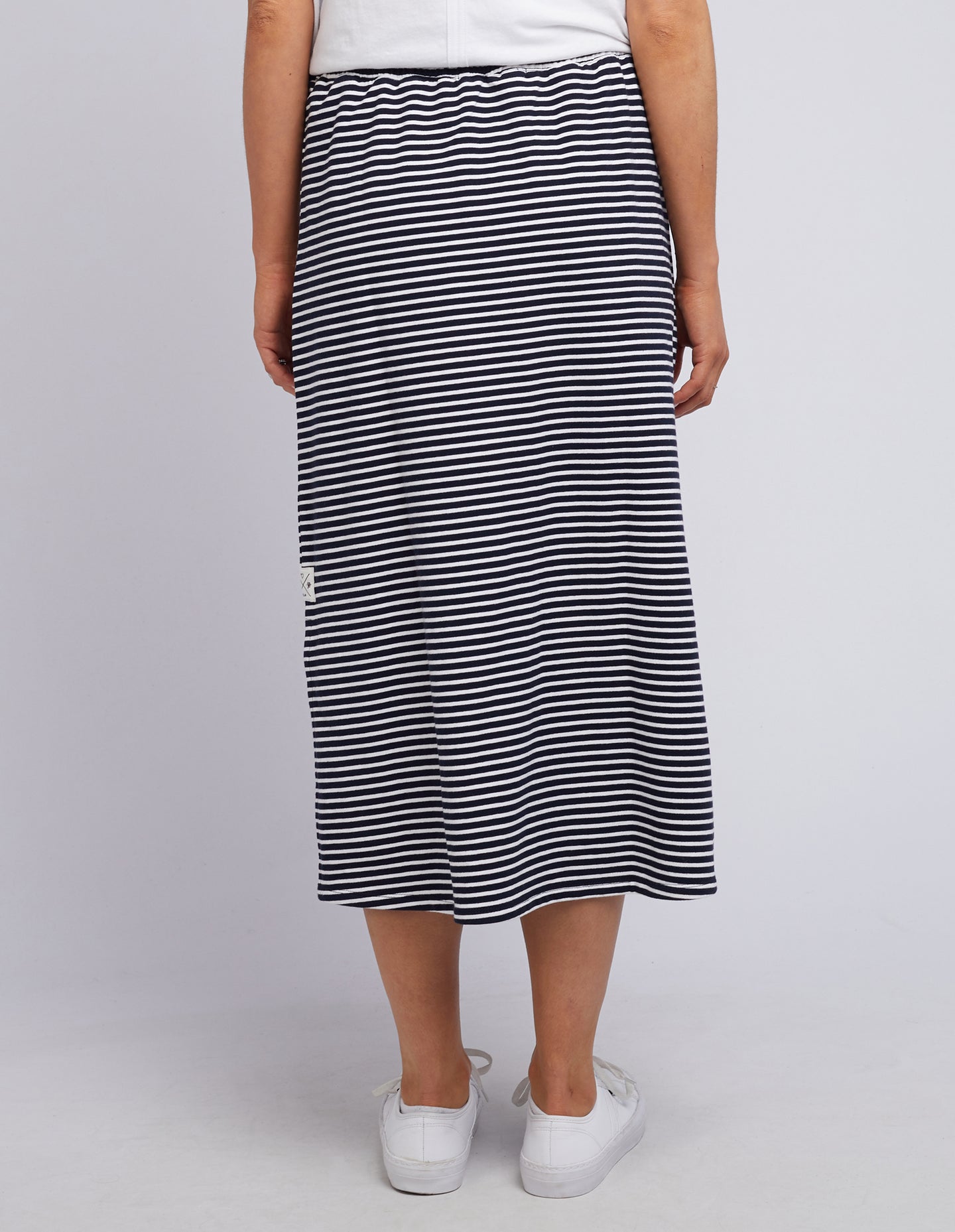 Travel Skirt Stripe - Navy & White