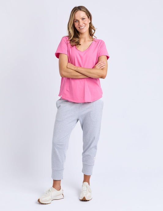 Pima Vee Tee - Aurora Pink