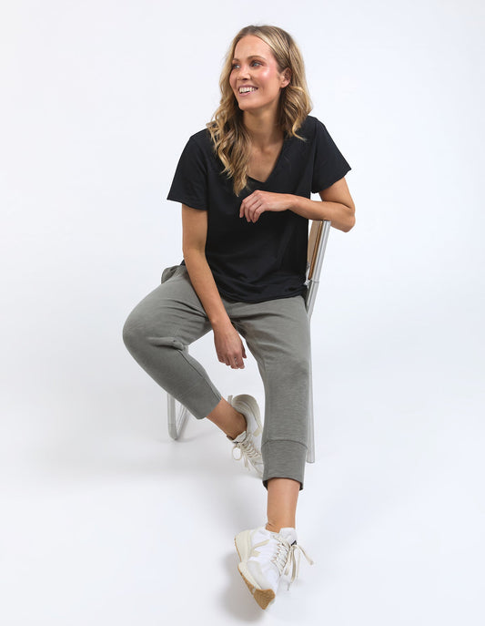Pima Vee Tee - Black