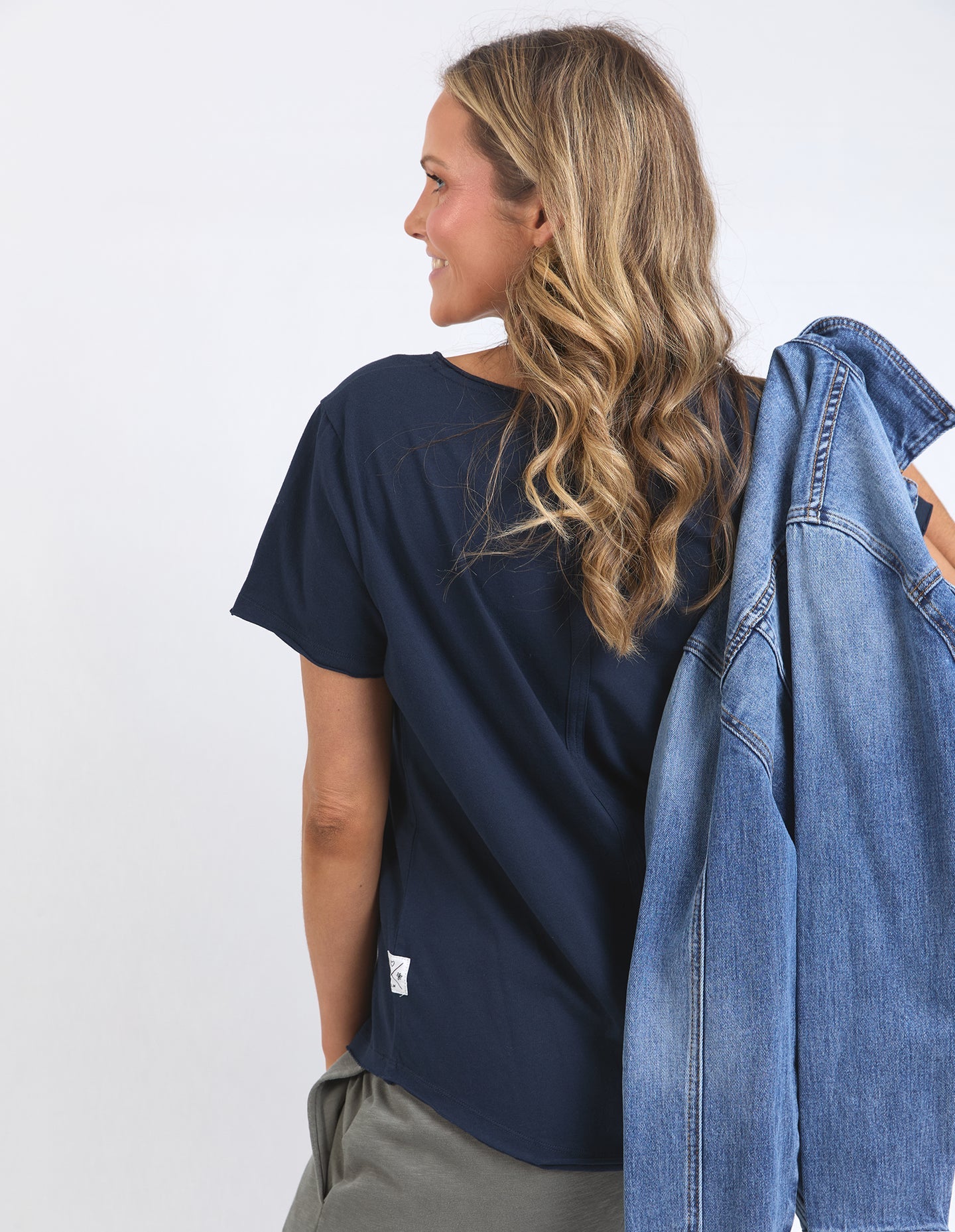 Pima Vee Tee - Navy