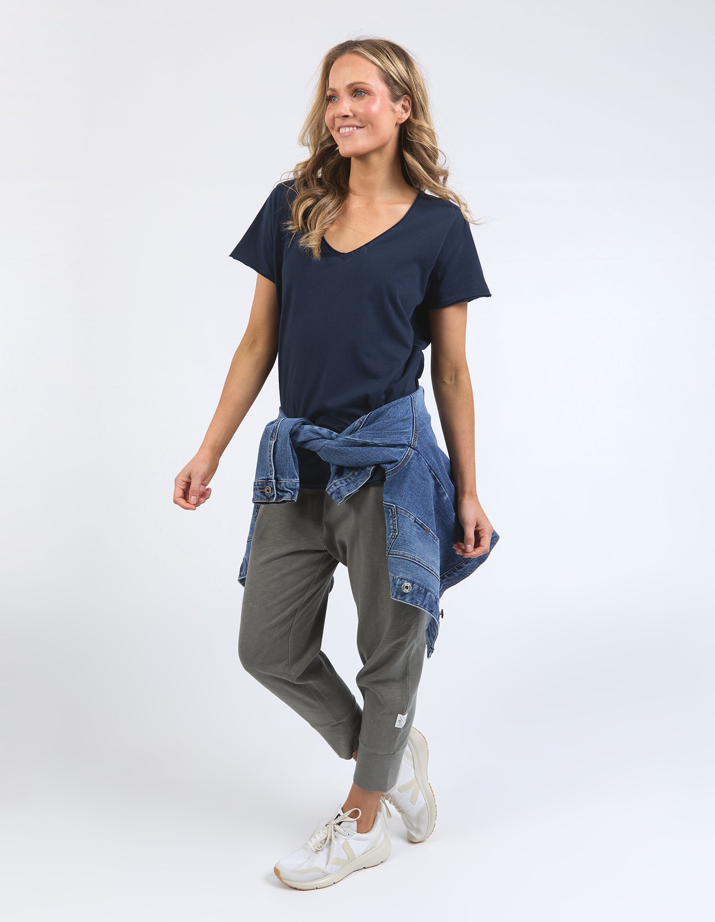 Pima Vee Tee - Navy