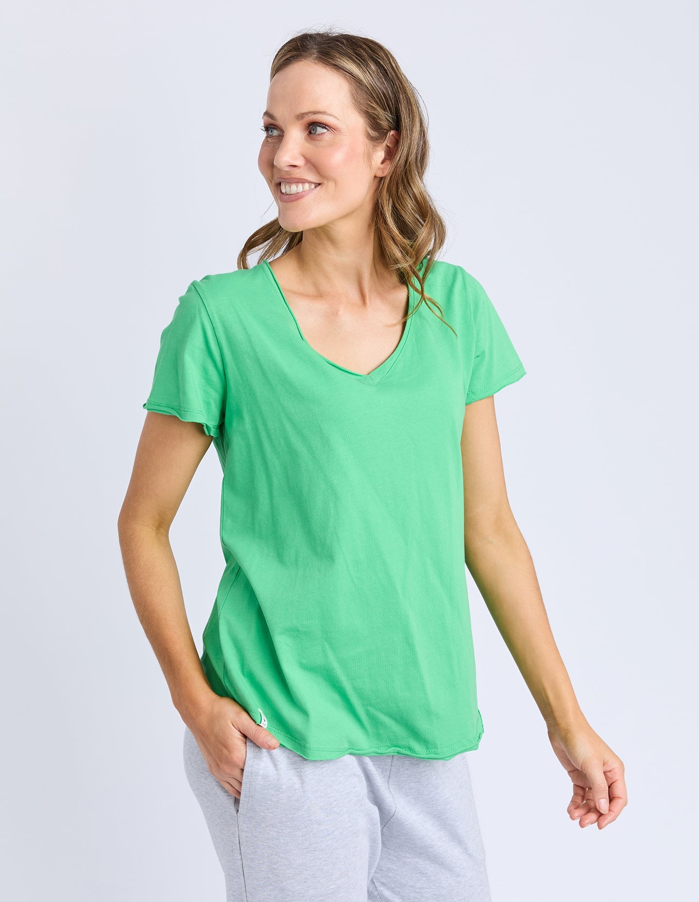 Pima Vee Tee - Spring Green