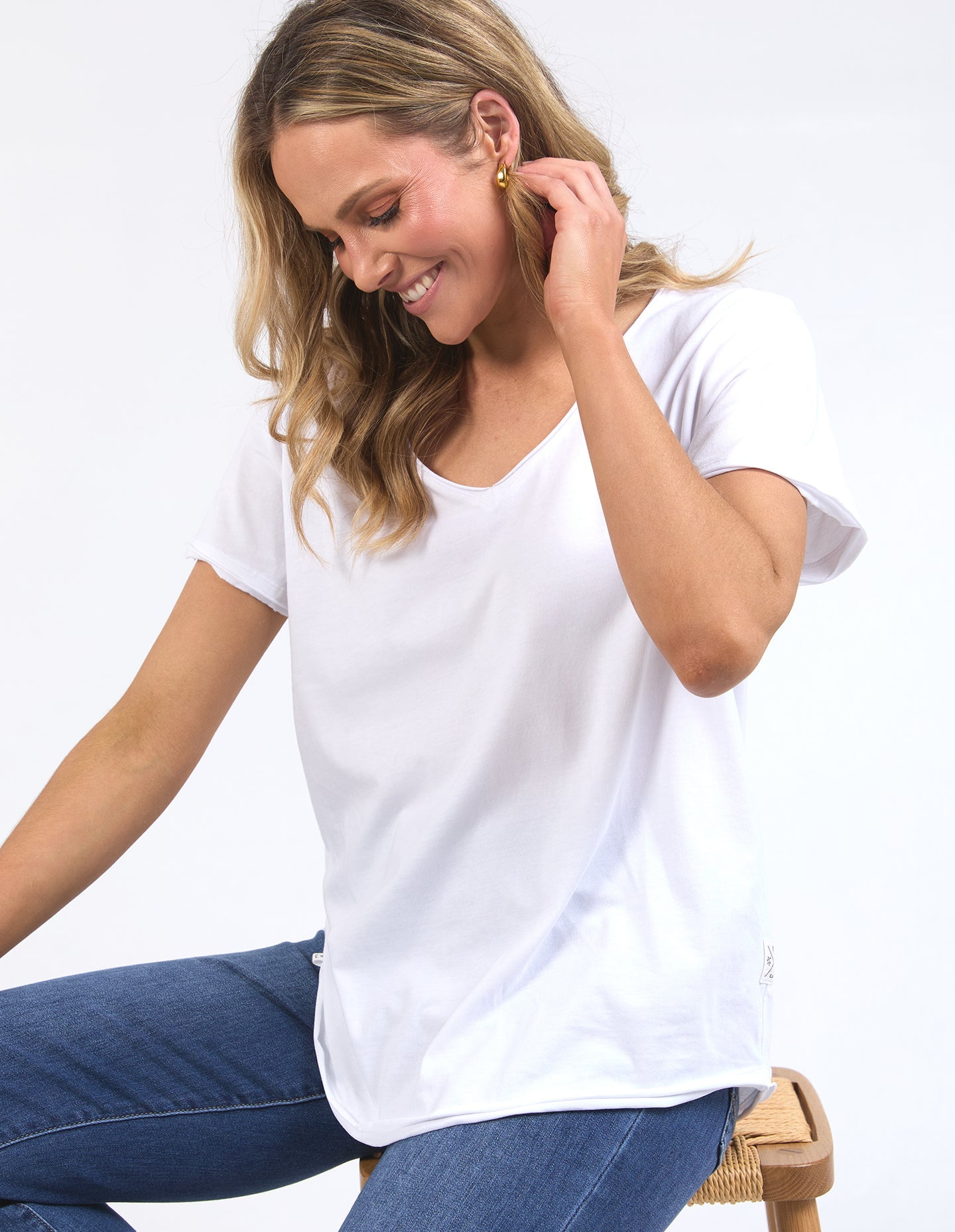 Pima Vee Tee - White